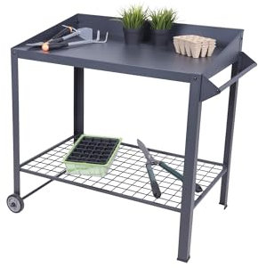 Mobiler Pflanztisch Diana Blumentisch Gartentisch Ablage Garten Terrasse Tisch