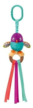 Ravensburger Play+ - Baby Rattle - 0-3 månader Liten fågeluppvaknande leksak - Sensoriska leksaker med färgade band - Baby hängande leksak från födseln - 34003
