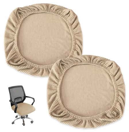 YZROHYI 2 Piezas Rivestimento Sedia Ufficio,Copertura Sedia Gaming,Copri Sedia Elasticizzati,Office Chair Covers Stretch,Fodera Poltrona Ufficio,Coprisedie Lavabile,Coprisedia da Ufficio Computer