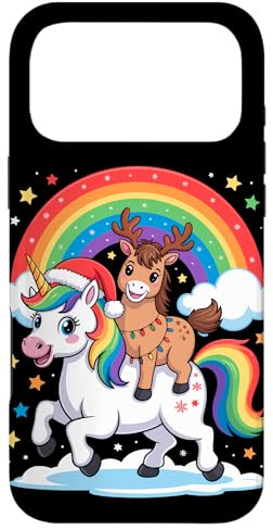 Cheval Licorne Arc-en-Ciel Équitation Chevaux Coque pour iPhone 17 Pro Max