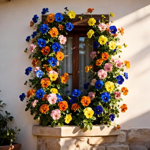 Diseñado específicamente para horticultura (gránulos de pensamiento coloridos) – florece año tras año – diseñado específicamente para decoración floral-1000PCS-A