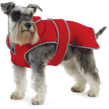 Ancol Muddy Paws All Weather Stormguard Coat . Poppy Red. Size Medium ( length 40cm, up to 65cm girth)