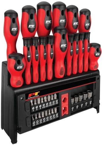 PERFORMANCE TOOL - Set di cacciaviti 39pc w/Rack (W1727), Utensili manuali - Set di cacciaviti