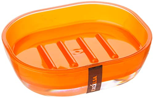 Excelsa Linea Bagno Portasapone, Arancione, 15.7 x 11 x 4 cm