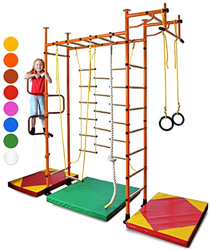 NiroSport espaldera Gimnasio, M3 Barras de Pared,Espaldera de Fitness, Complejo Deportivo de Gimnasia, Gimnasia de los niños en casa, Barras, Espaldera para Gimnasio