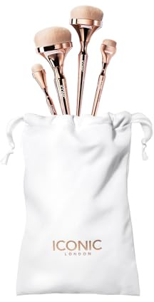ICONIC LONDON HD Blend Brush Set | Luxury Makeup Brushes, 4 Piece Set