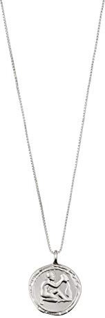 PILGRIM Jewelry Halskette mit Wassermann Sternzeichen - Versilbert, Kristall (Wassermann)