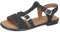RICOSTA Mädchen Riemchensandalen KALJA, Kinder Sandalen, Weite: Mittel, Sandaletten, Sommersandalen, bequem, flach, Sommerschuhe, schwarz (090), 42 EU