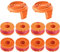 MUFUSHAN 8Pcs WA0004.1 Rasentrimmer Spule mit 2Pcs Spulenabdeckung Kompatibel mit Alle Worx Rasentrimmer Mit 20V, Φ1,65 mm/3 m Trimmer Fadenspule WG157E.9 / WG163E / WG163E .9 / WG173E.9