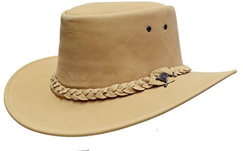 Outbacker Kinder Cowboy Leder-Hut- Allwettertauglich, Größe 53-55