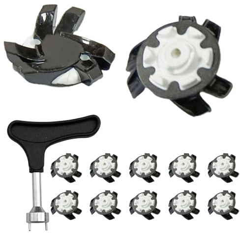 Reemplazos de clavos para zapatos de golf: tacos de goma PP de 0,79 pulgadas, diseño simplificado para principiantes, 12 piezas de clavos resistentes para prolongar la vida útil | Diferentes Marcas Es