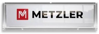 Metzler Targhetta autoadesiva con inserto di carta sostituibile per cassette postali, scatole di pacchi o campanelli