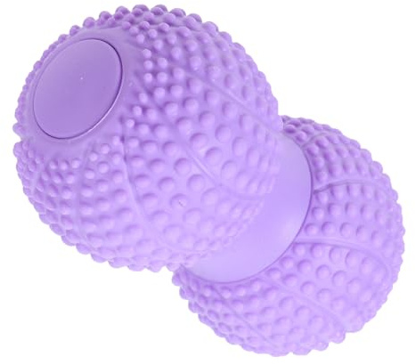 CONGARTENO Peanut Fascia Massage Ball Double Lacrosse Roller for Deep Tissue Muscle Relaxation, Foot Arch Trainer, Neck and Back Myofascial Release Tool, Lavender