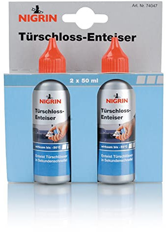 Nigrin 74047 Türschloss Enteiser Auto KFZ - Set mit 2x50ml
