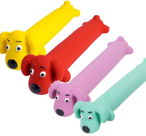 Petface Latex Loofahs Soft Chew Dog Toy - One Supplied, Colour May Vary