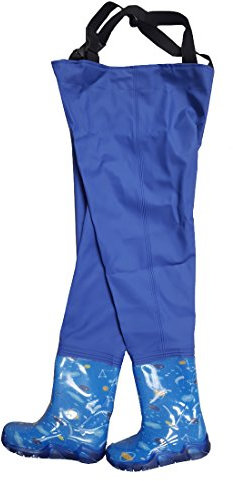 TAMS Kinderwathose Dunkelblau 24/25 Matschhose Kinder wathose Anglerhose Fischerhose Spielhose