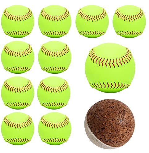 Baisidiwei Practice Softballs Size 12 Inch Softballs. Fastpitch Softballs, Official 12 inch Size and Weight
