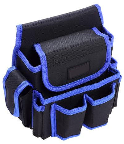 DOITOOL Portautensili Per Elettricisti Borsa Per Attrezzi Da Riparazione Con Tasche Per Pezzi Di Ricambio Realizzato in Tela Robusta