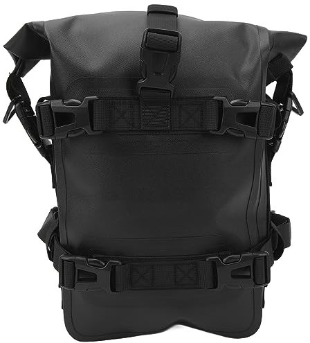 HERCHR Motorcycle Crash Bar Bag, 4L Motorcycle Tail Bag Side Bag Universal Thickened Anti-slip Pads Crash Bar Bag Waterproof Quick Release Bag Motorcycle Luggage Bags for Motorcycle Travel
