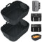 YQL Airfryer Zubehör für Ninja Double Stack XL SL400EU/SL400EUCP, 2PCS Silikonform Heißluftfritteuse Double Stack XL 9,5L, Airfryer Einsatz für Heißluftfritteuse Ninja AF400EU/AF400EUCP (Schwarz)