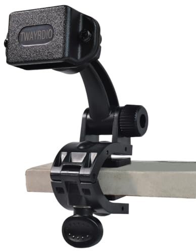 TWAYRDIO Desktop Mount Base for Handheld Radio, Adjustable Angle Holder Mounting Bracket for Motorola Kenwood Midland BaoFeng Retevis Yaesu HT Handhelds Two Way Radios Walkie Talkies