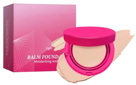 Balm Foundation – 20 g lätt foundation – ansikte makeup hudperfekt långvarig tonad återfuktare för alla hudtyper naturlig finish dagkräm resefest