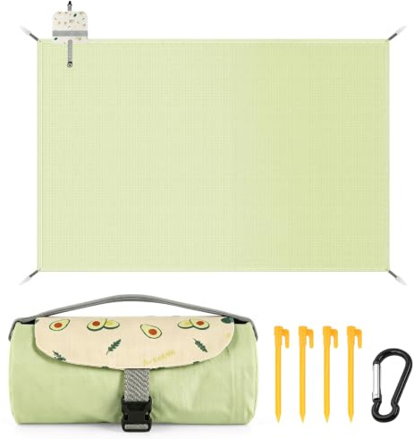 Manta Picnic Impermeable (150 x 210 cm),lavabile in lavatrice,leggera e dotata di maniglia per il trasporto.Adatta per la spiaggia,il campeggio e Diverse attività all'aperto