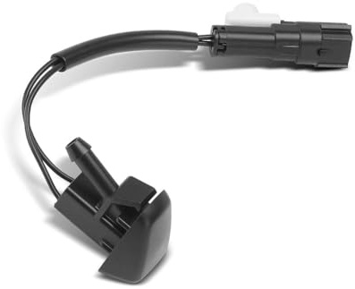 WheatThrive Boquilla de lavado de parabrisas, chorro de pulverización calentado, para Volvo XC60 S60 V70, repuesto de plástico negro, 31301524