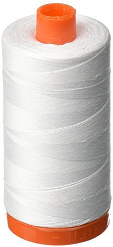 Aurifil 50wt Cotton 1,422yd - White