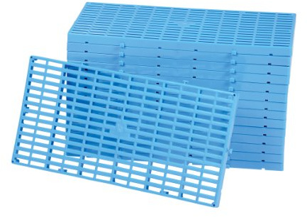 Vestil F-GRID Polyethylene Floor Grid 15 Pack 1100 Lb. Capacity Blue