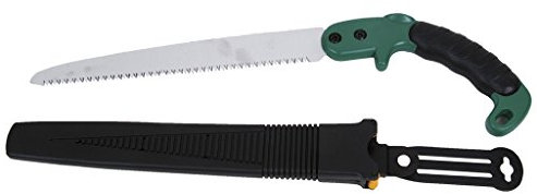 Cofan Sierra de poda plegable manual portátil con hoja de 170 mm | Empuñadura ergonómica y antideslizante con dispositivo de bloqueo en la hoja | Uso profesional para agricultura y jardinería