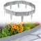 Jiubiaz Rasenkante in Steinoptik 5M Grau Garden Border aus Polypropylen Steinoptik Mähkante Beeteinfassung Palisade Garten dekorativ 1 Element BxHxT: 25x23x1 cm
