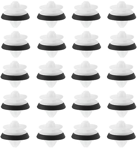 20pcs Clips de Panneau Garniture de Carte Porte de Voiture 8P0868243 Compatible avec Audi A3 R8 S3 TT Décorations d'intérieur Porte de Voiture en Plastique Clips de Fixation, Noir et Banc