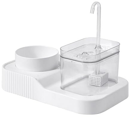 Bol d'alimentation pour Animaux de Compagnie - Ensemble de Bols de Nourriture pour Chat 2 en 1 - Bol de Nourriture pour Chat de Grande capacité, Distributeur d'eau Automatique pour Animaux de