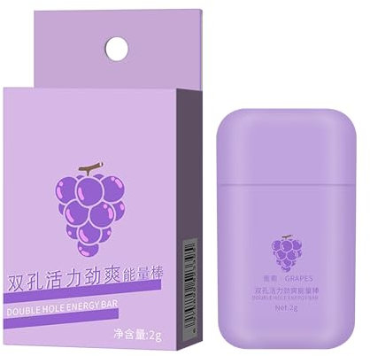 Energía energética de doble orificio, inhalador nasal, de aroma natural, portátil, fácil de usar, 6.4x3.6cm/2.52x1.42 pulgadas, para mujeres y hombres