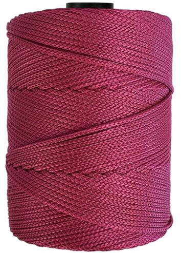 Maxee garn 4 mm x 200 m premium polyester makrame rep polypropylen garn för hantverk heminredning platsplatta axelväska handväska runner nappkedja 31 färg