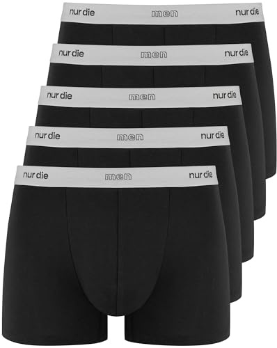 Nur Die herr 5er Pack Boxer Gots Organic Cotton Enge Boxershorts Aus Bio-baumwolle Unterhosen Boxershorts