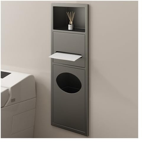 Shower Recessed Shelf Tileable Shelf Wet Room Alcove Recess Stainless Steel Recessed Bin Waterproof Bath Wall Recessed Shelf Insert Bathroom Storage for Shampoo Soap Toiletries