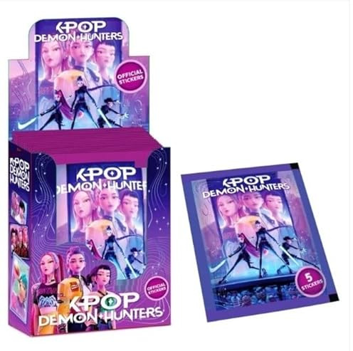 PRESTIGE & DELUXE Box pacco 40 bustine Figurine Pop Demon Hunters RUMI MIRA ZOEY personaggi + portachiave