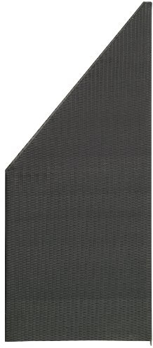 GARTENFREUDE Garten Zaun Sichtschutz Zäune Polyrattan 80 x 4 x 180 / 90 cm