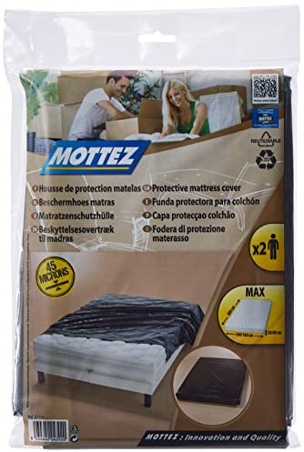 Dicoal 174077 SCHUTZHÜLLE FÜR MATRATZE 2m x 1,60 B770S, Schwarz