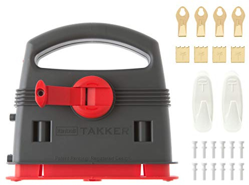 Takker Easy One-Step Hardwall Picture Frame Hanging Tool Kit & Refill Pack (Hardwall Takker Kit 35 Pieces)