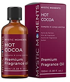 Mystic Moments | Olio di fragranza di cacao caldo - 100 ml - Perfetto per saponi, candele, bombe da bagno, bruciatori d'olio, diffusori e articoli per la cura della pelle e dei capelli