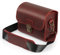 MegaGear Pebble MG1722 Genuine Leather Camera Messenger Bag for Mirrorless, Instant and DSLR Cameras - Maroon