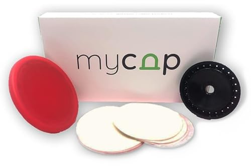 My-Cap Reusable Coffee Capsule Caps & Lid Set - Compatible with Nespresso Vertuo Pods - Reusable, Food Grade & BPA Free Coffee Pod Cap & Lid - Reuse & Reseal your Nespresso Vertuo Capsules