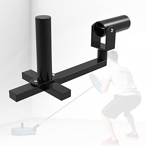 AHDFY Fixierung Frei Landmine T Bar 50mm aus Stahl, Langhantelaufnahme, Flexibles 360° Gelenk, T Bar Rudern Core Trainer mit HantelscheibenstäNder 50mm, Kann üBerall Verschoben Werden