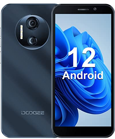 Moviles Baratos y Buenos, DOOGEE X97 Pro 4GB RAM+64GB ROM Telefono Movil, Android 12, 4200mAh Batería, 6.0 HD+ Pulgadas Smartphone Barato 4G Dual SIM, Doble Cámara 12MP, NFC/GPS/OTG/Face ID-Azul