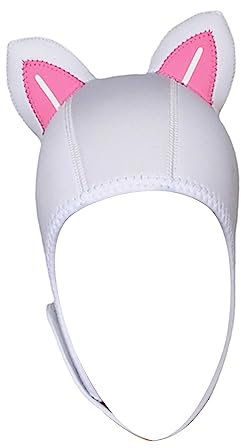 Baoblaze -Tauchhaube, Surfhaube, 3 mm Neopren-Haube mit Lüftungsschlitzen, Bequeme niedliche -Badekappe für Männer und Frauen, Weiße Linien