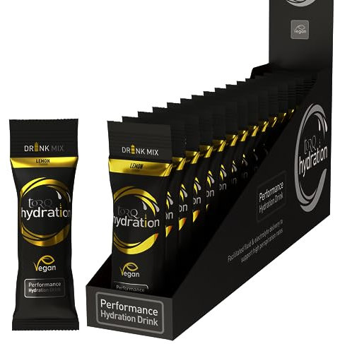 Torq Hydration - Lemon - Rapid Rehydration Electrolytes Powder Hypotonic Profile Running, Cycling, Sports Hydration Drink - Single Serve - Box of 15