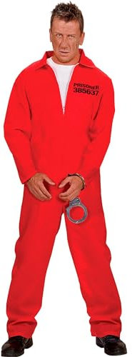 W WIDMANN MILANO Party Fashion - Kostüm Häftling, Gefangener, Insasse, Sträfling, Verbrecher, Faschingskostüme